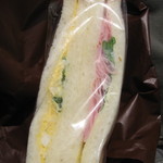 薄切りハムと玉子のサンド：cascadeゼスト御池店