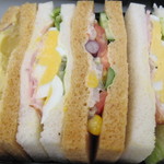 ベーコンたまごサンド（カルボナーラソース）：FREDS CAFE梅田店