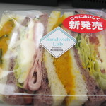 国産パストラミポークと自家製かぼちゃサラダのサンド：神戸屋