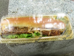 パンと穴子と野菜のサンド：創作工房プランタン