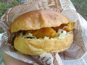 匠バーガー鶏天柚子風味南蛮ソース：ボナペティ
