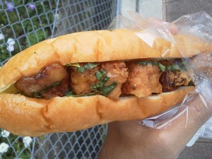 ねぎ塩チキンサンド：こぱん