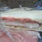 梅のタルタルチキンカツサンド：ボナペティ出町店