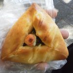 明太高菜の米粉パン：サンエトワール南港店