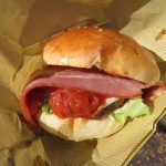 ベーコンレタスバーガー：のぶ