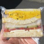 カボチャとモッツアレラチーズのハーフサンド：マリーフランス北山店