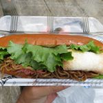 玉子と焼きそばドッグ：志津屋京阪三条店