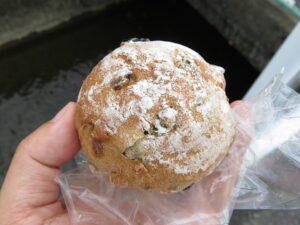 レーズンとくるみのライ麦パン：ハヤシベーカリー