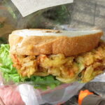 バゲットサンドかき揚げ：志津屋京阪三条店