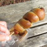 豚トロウインナーベーグル：かも川ヒュー